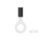Te Connectivity Ring Terminal, 0.265 in Stud Size, 1.65 mmÂ², 600 V, Vinyl Insulated, Black 2-34150-3 - alternate 4